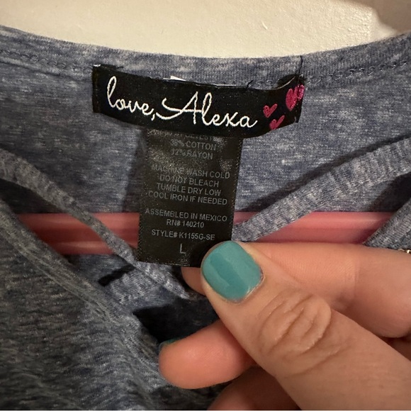 Love, Alexa- Girls PomPom Tank - Picture 3 of 5